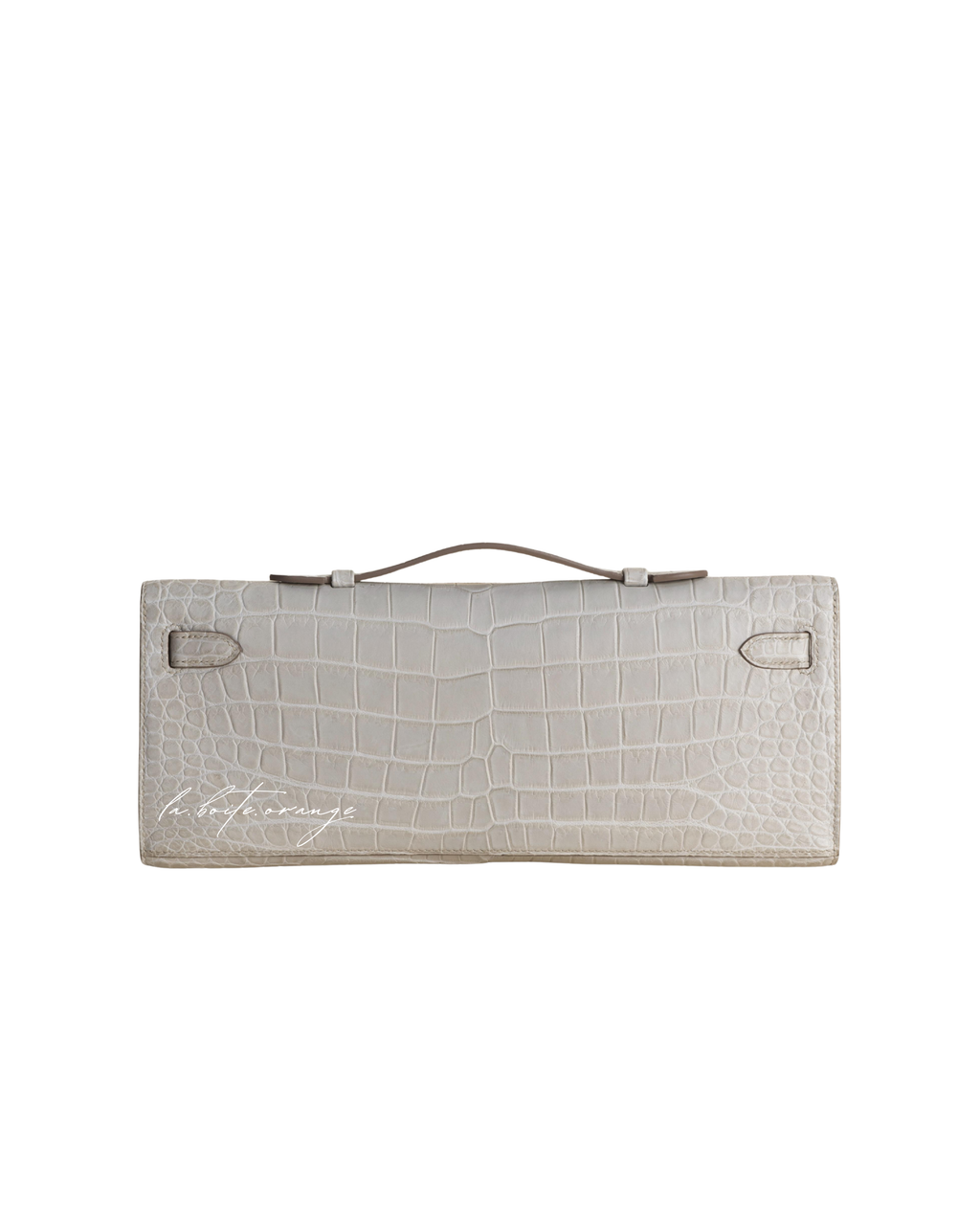 Kelly cut Matte Porosus Crocodile 8L Beton