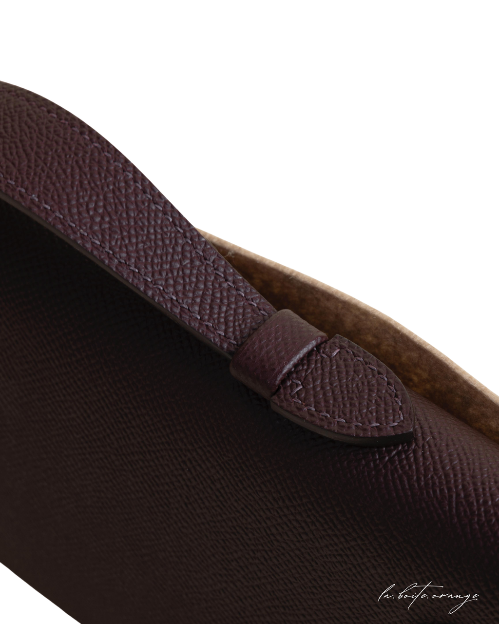 Kelly cut Epsom 0G Rouge sellier
