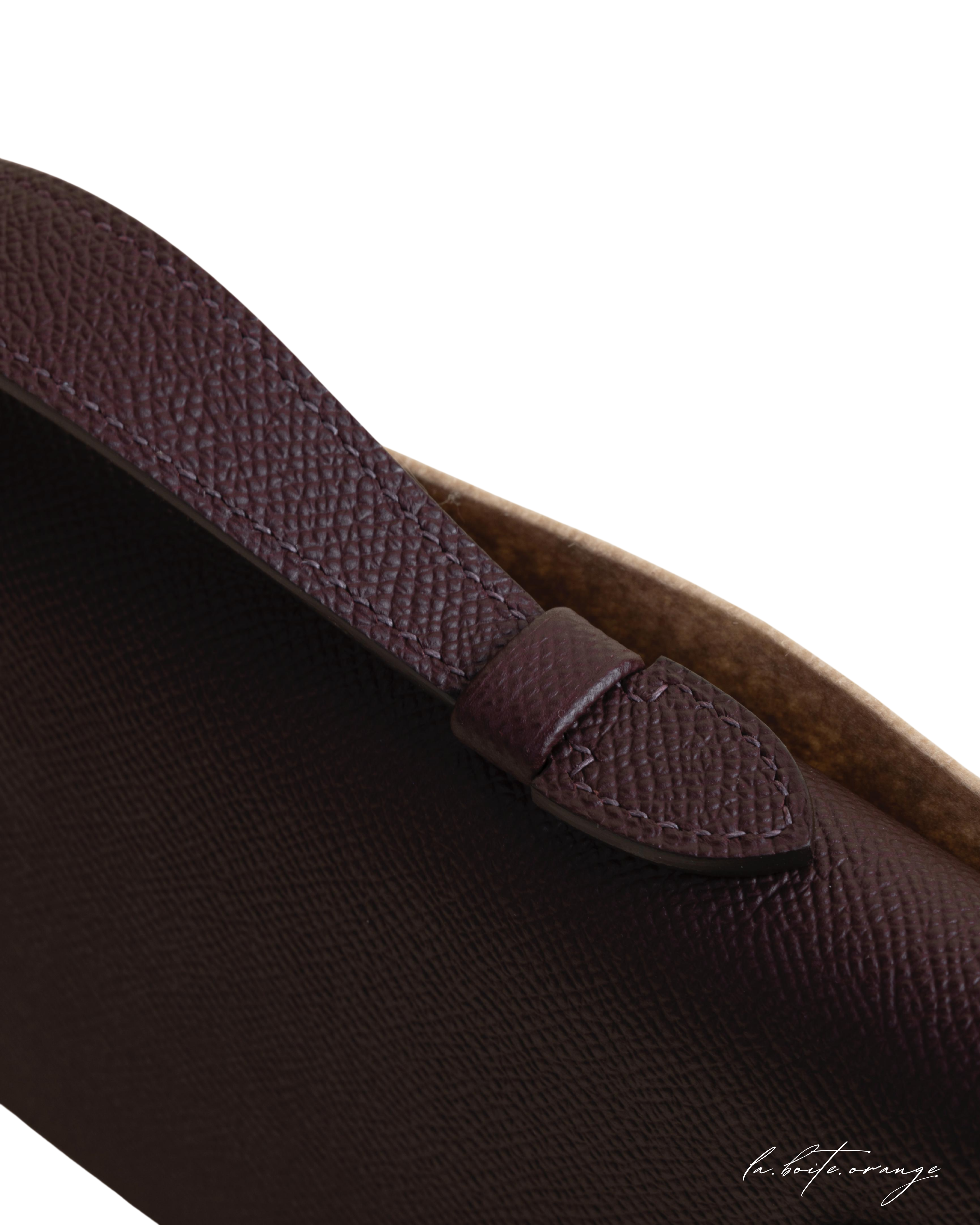 Kelly cut Epsom 0G Rouge sellier