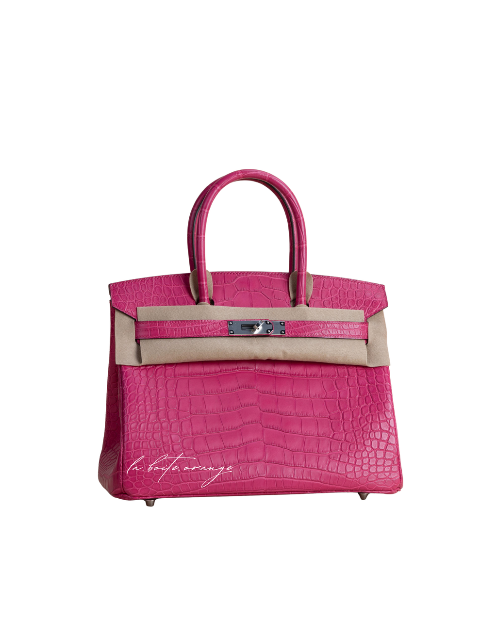 Birkin 30 Matte Alligator 5R Rose Shocking