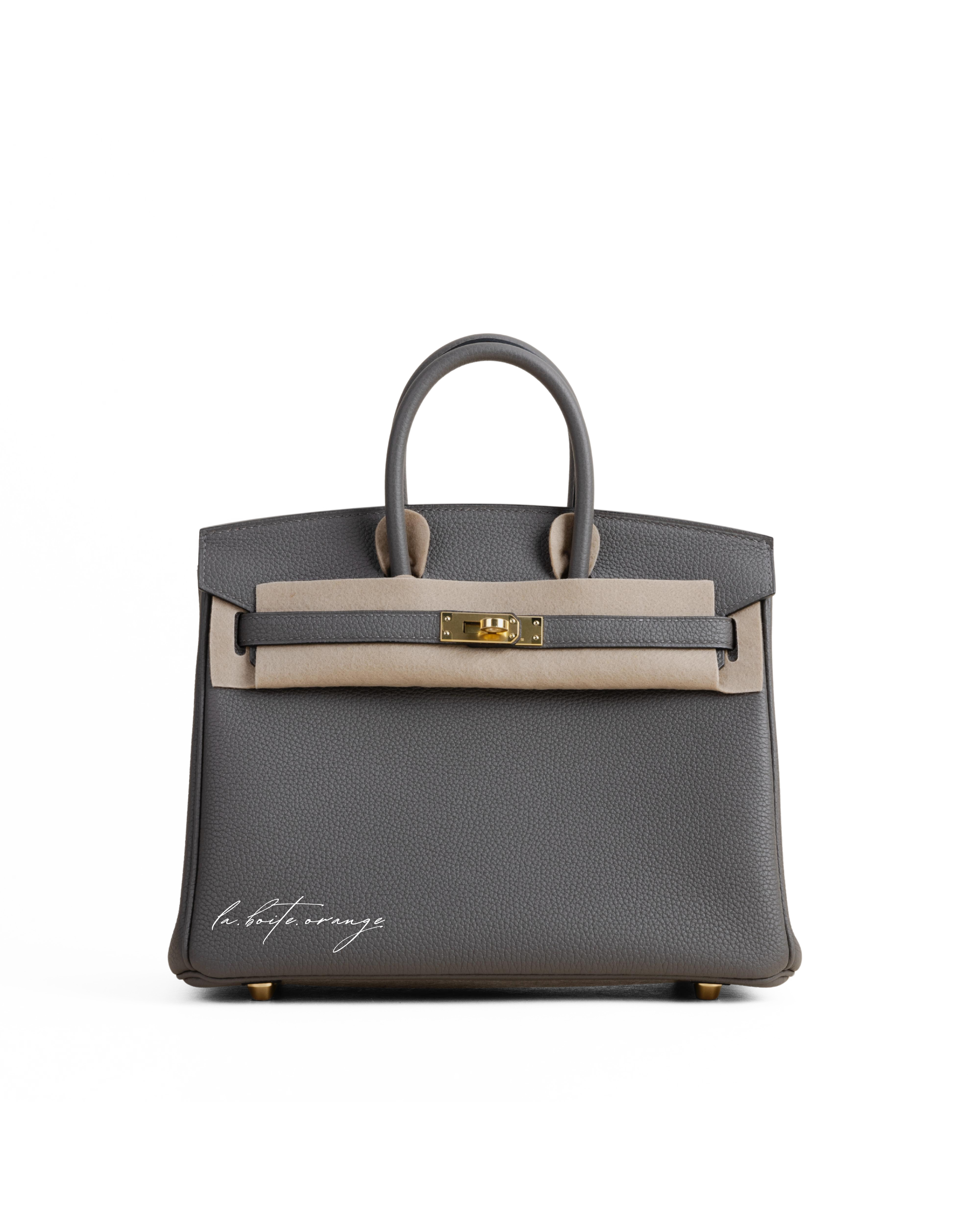 Birkin 25 Togo 8F Etain