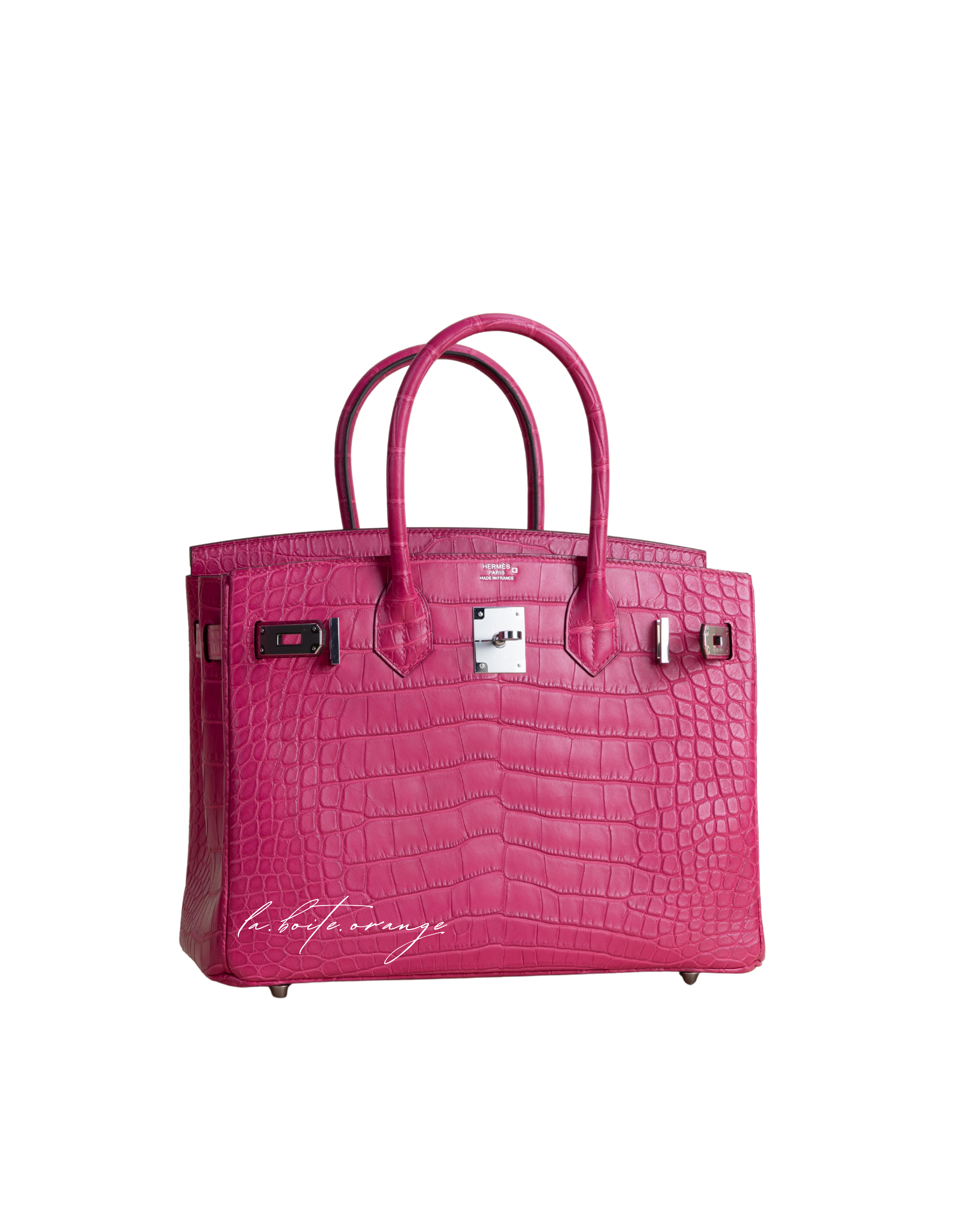 Birkin 30 Matte Alligator 5R Rose Shocking