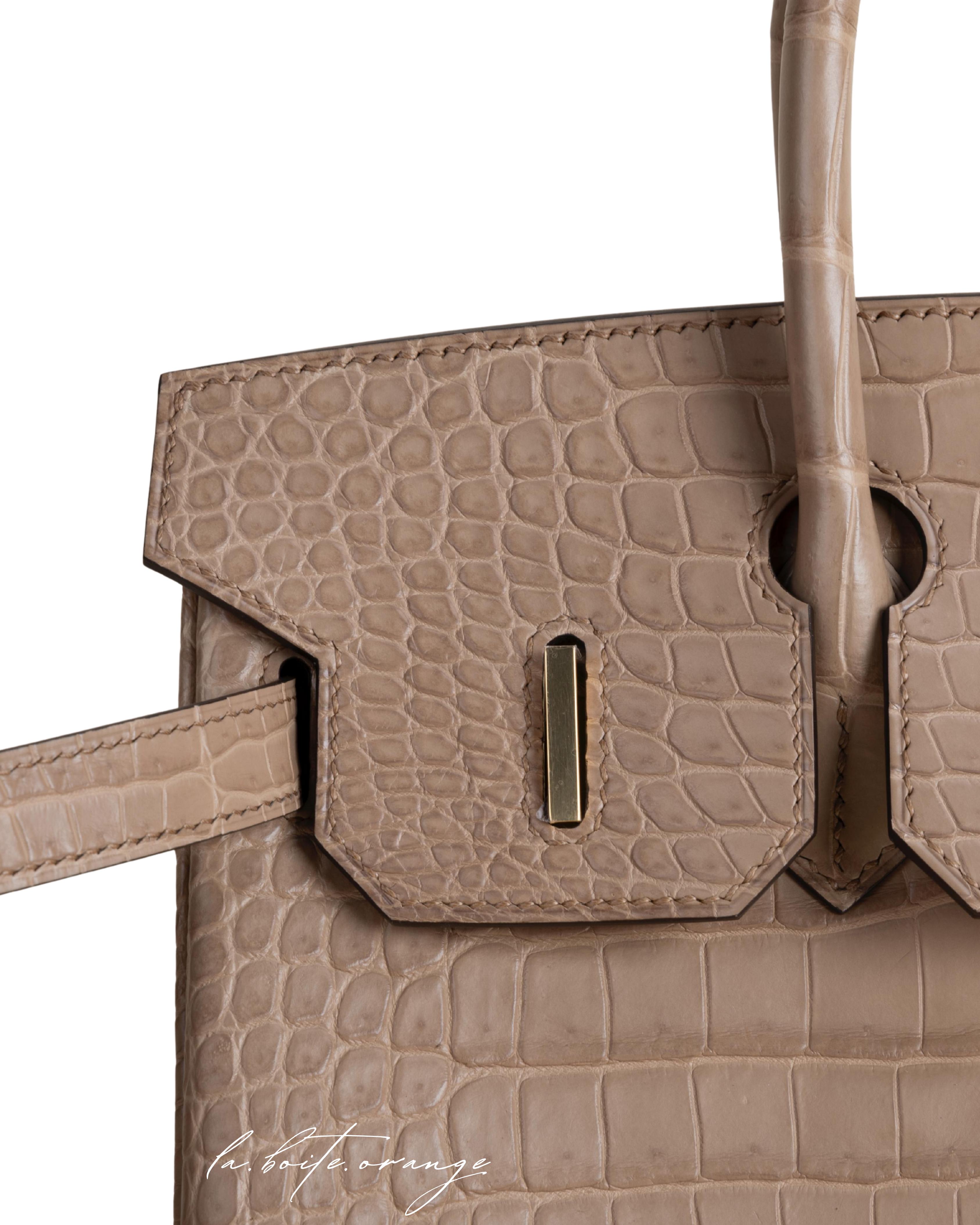 Birkin 30c Matte Porosus Crocodile 0M Chai