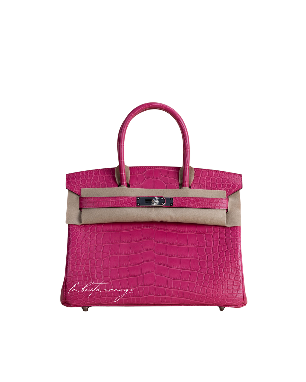 Birkin 30 Matte Alligator 5R Rose Shocking