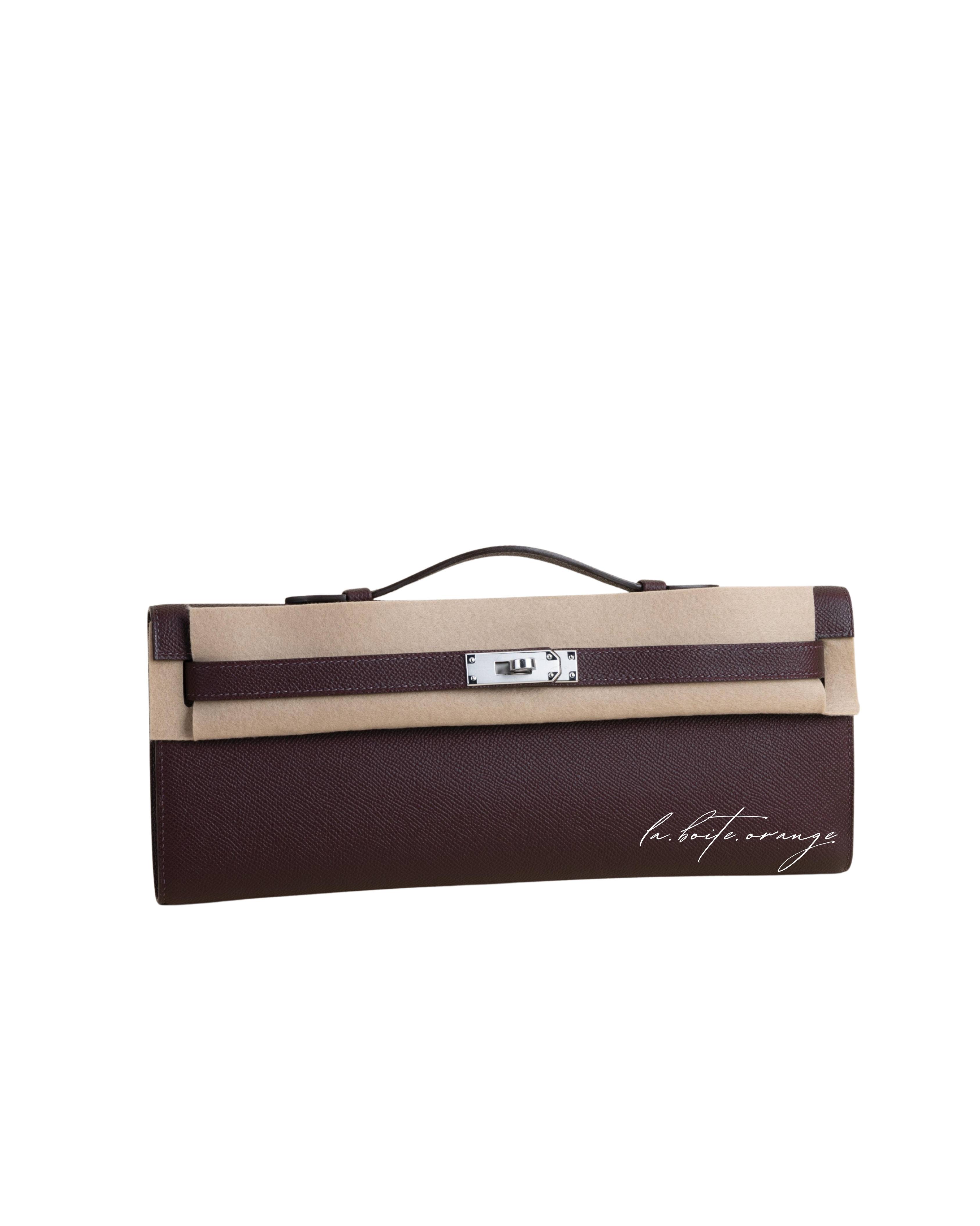 Kelly cut Epsom 0G Rouge sellier