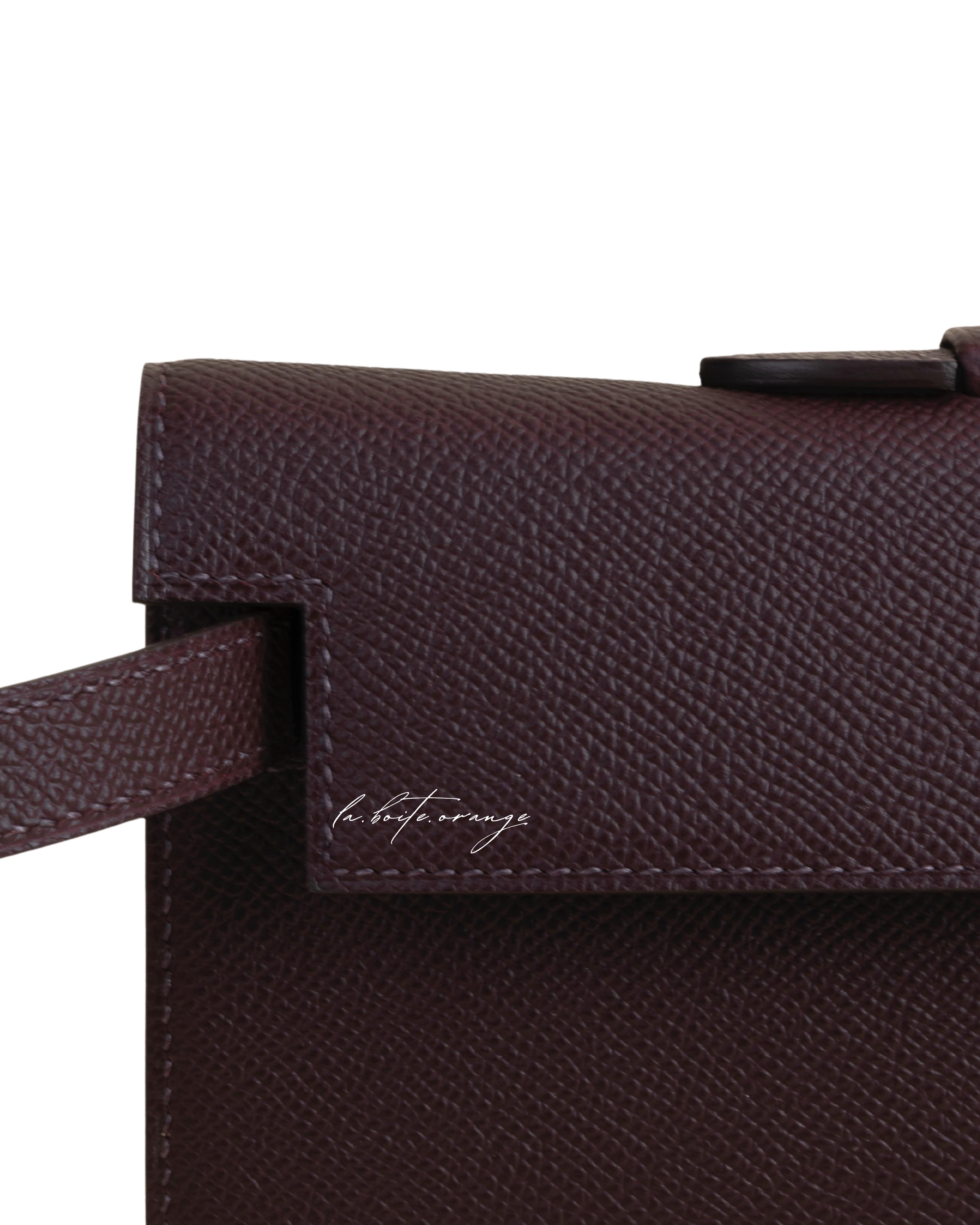 Kelly cut Epsom 0G Rouge sellier