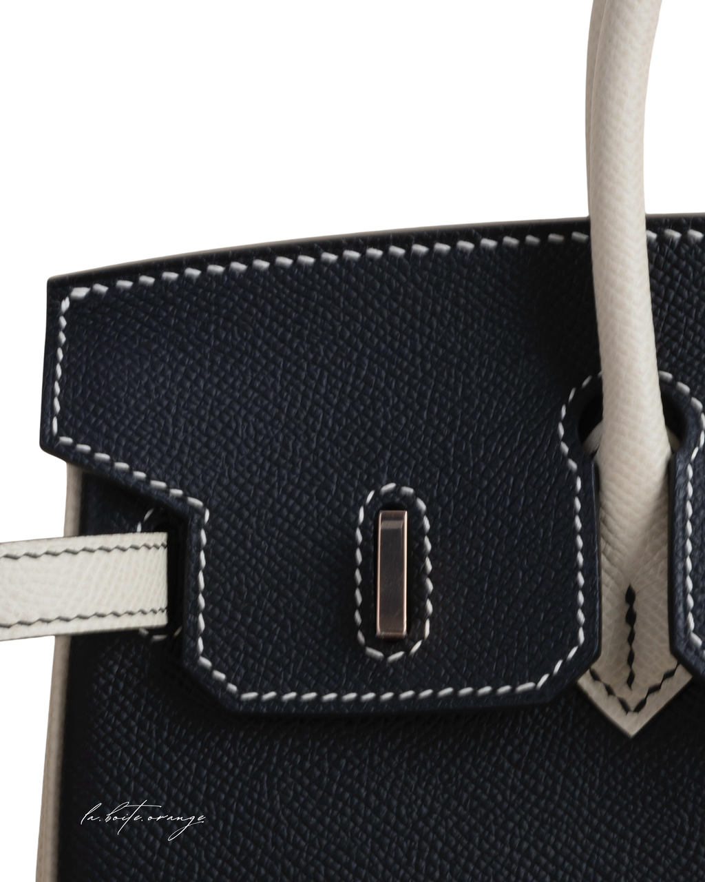 Birkin 25 Epsom 89 Noir/10 Craie RGHW