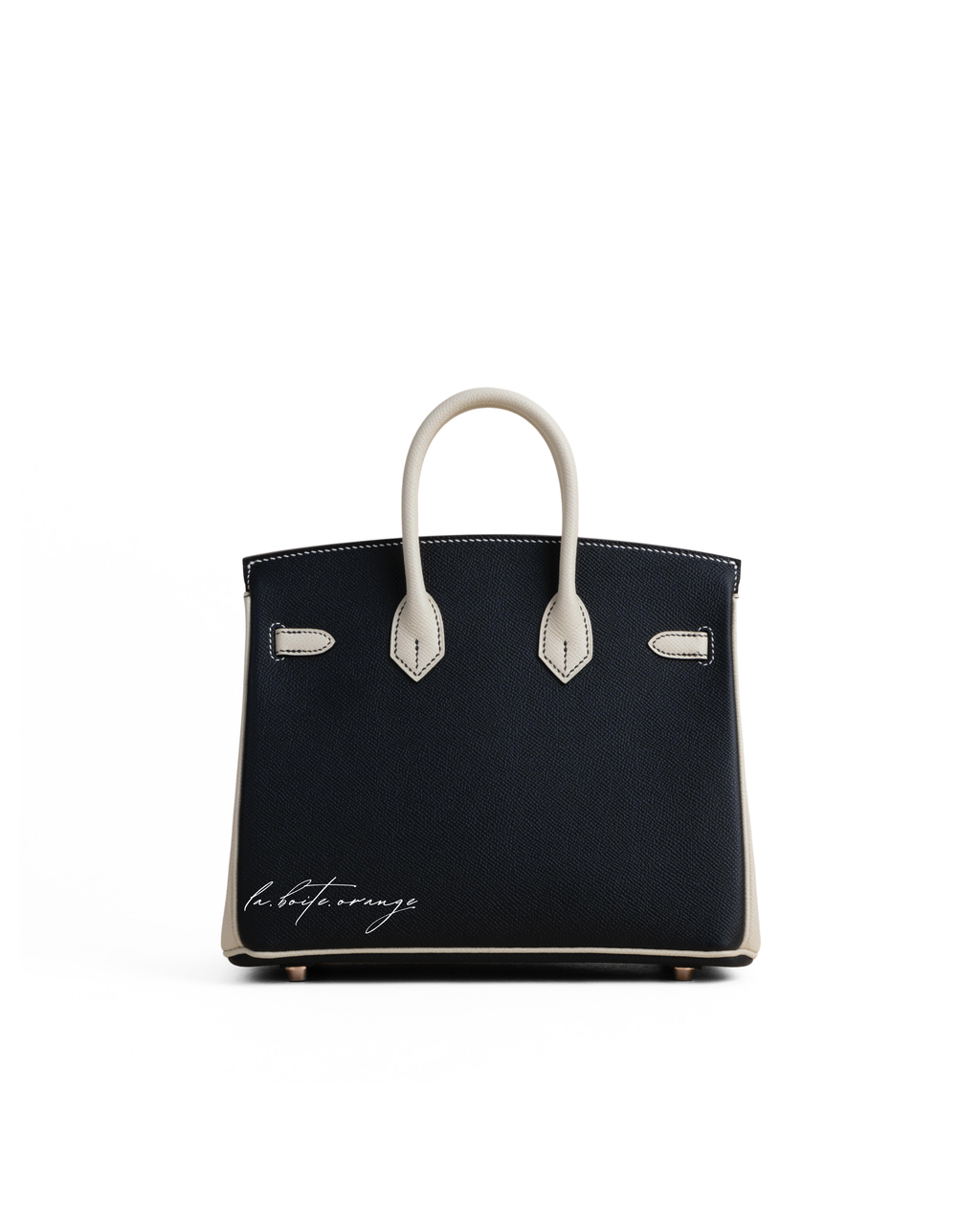 Birkin 25 Epsom 89 Noir/10 Craie RGHW