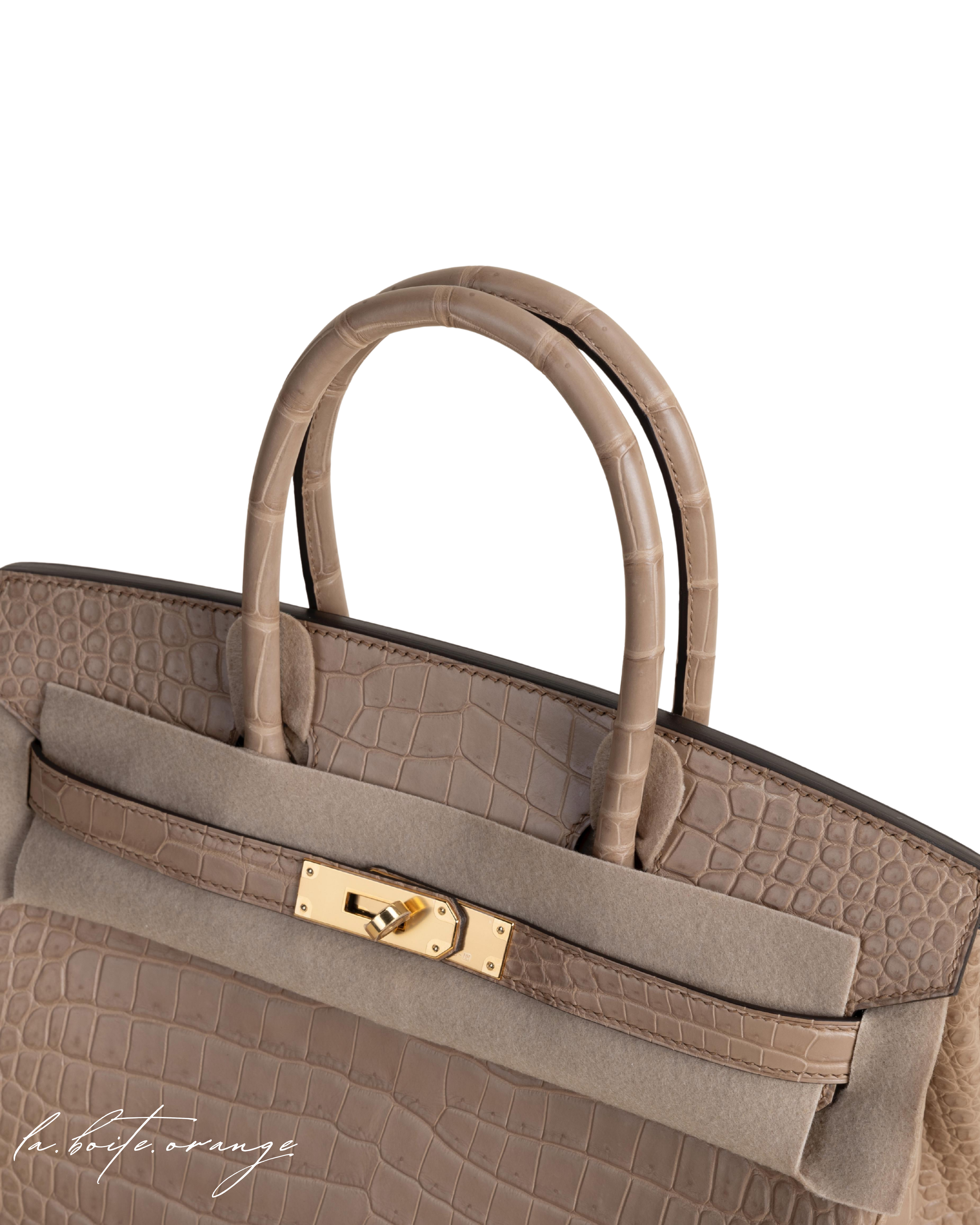 Birkin 30c Matte Porosus Crocodile 0M Chai