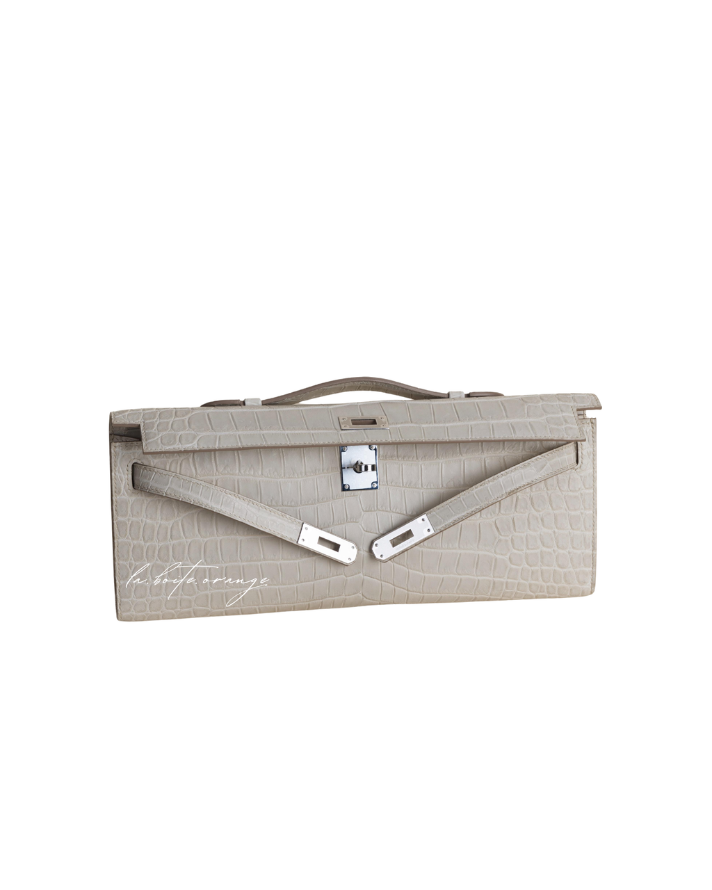 Kelly cut Matte Porosus Crocodile 8L Beton