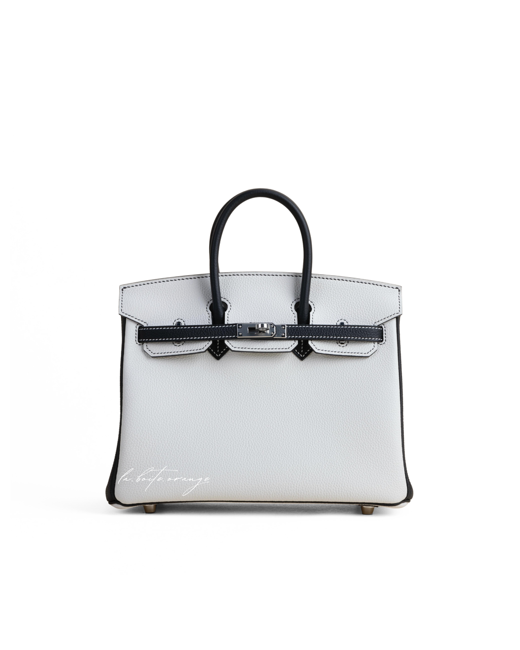 Birkin 25 Togo 01 Blanc/ 89 Noir