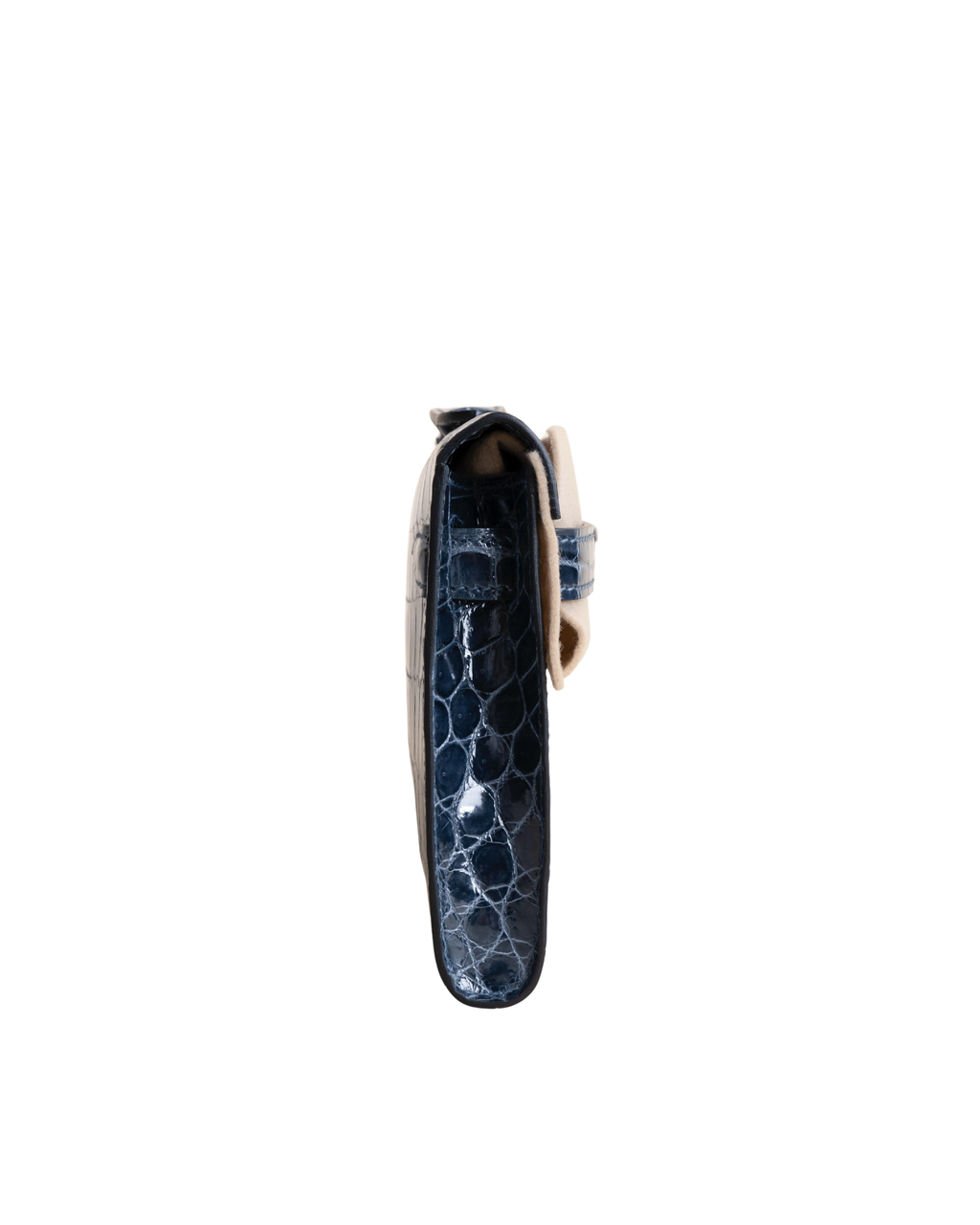 Kelly cut Shiny Niloticus Crocodile N7 Blue Tempete