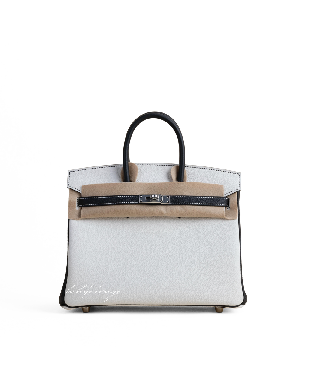 Birkin 25 Togo 01 Blanc/ 89 Noir