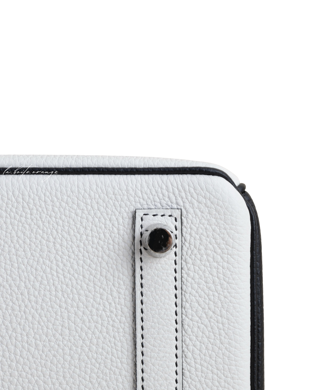 Birkin 25 Togo 01 Blanc/ 89 Noir