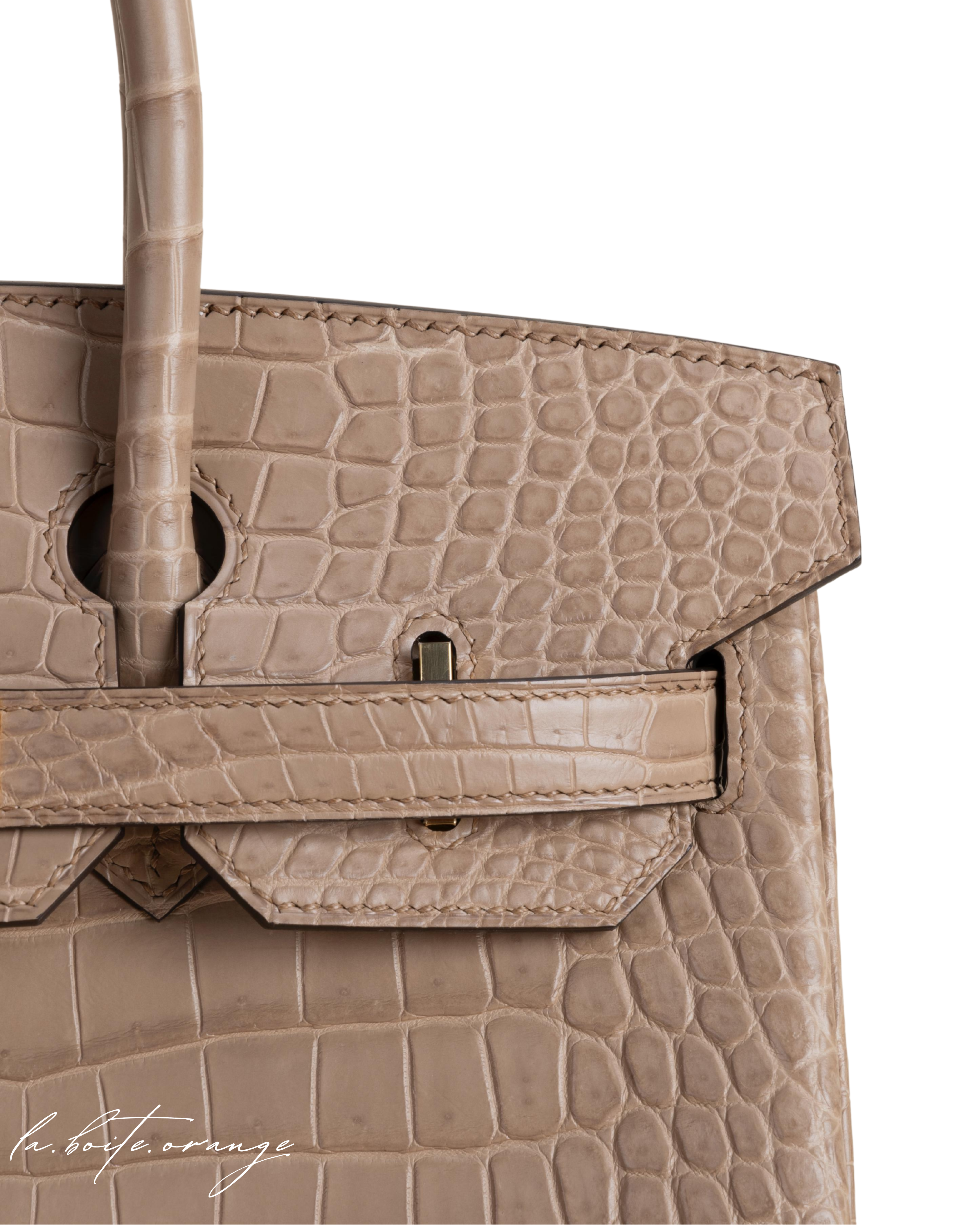 Birkin 30c Matte Porosus Crocodile 0M Chai
