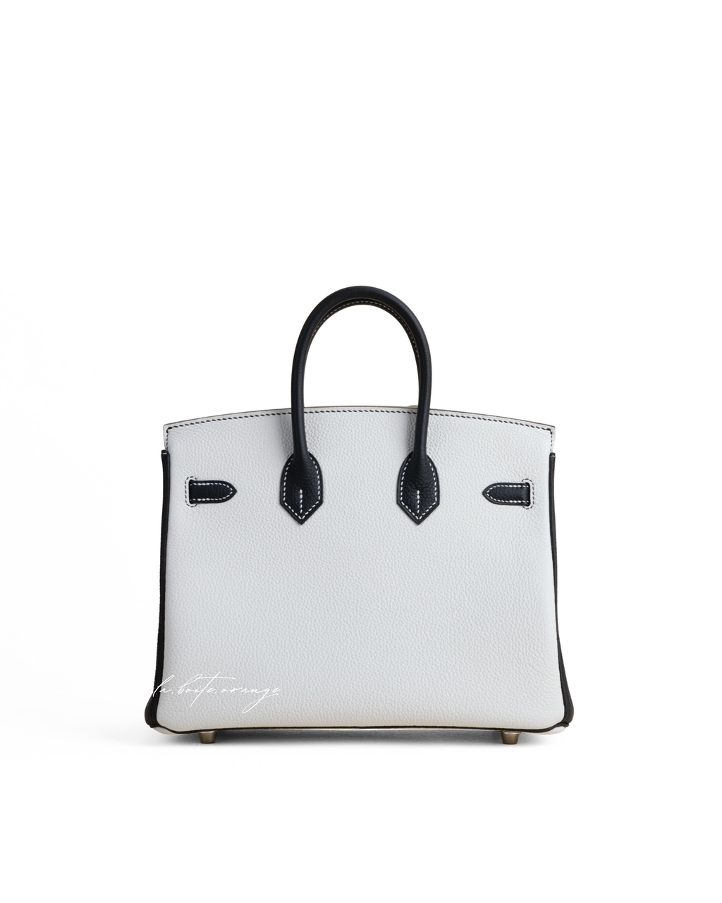Birkin 25 Togo 01 Blanc/ 89 Noir