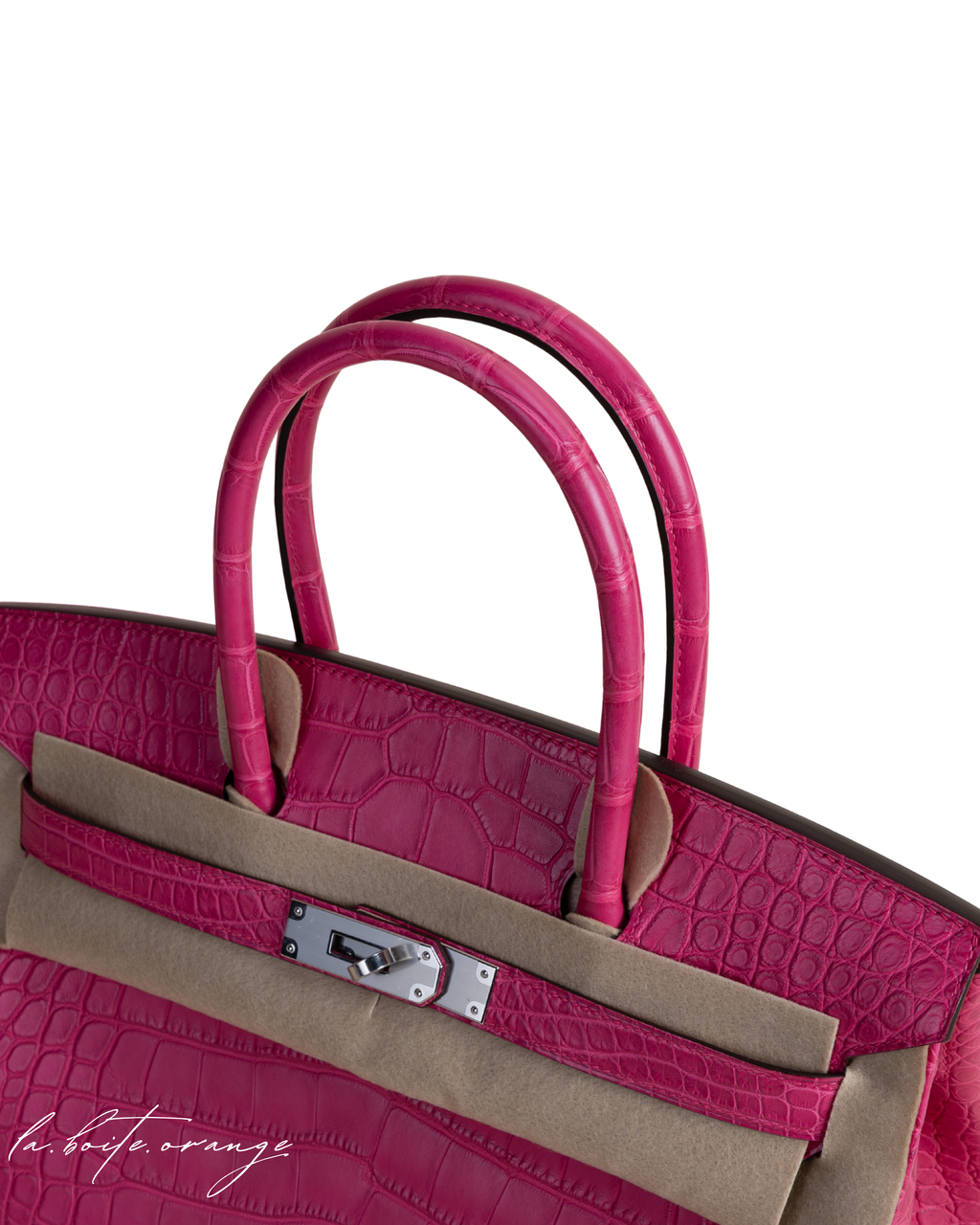 Birkin 30 Matte Alligator 5R Rose Shocking