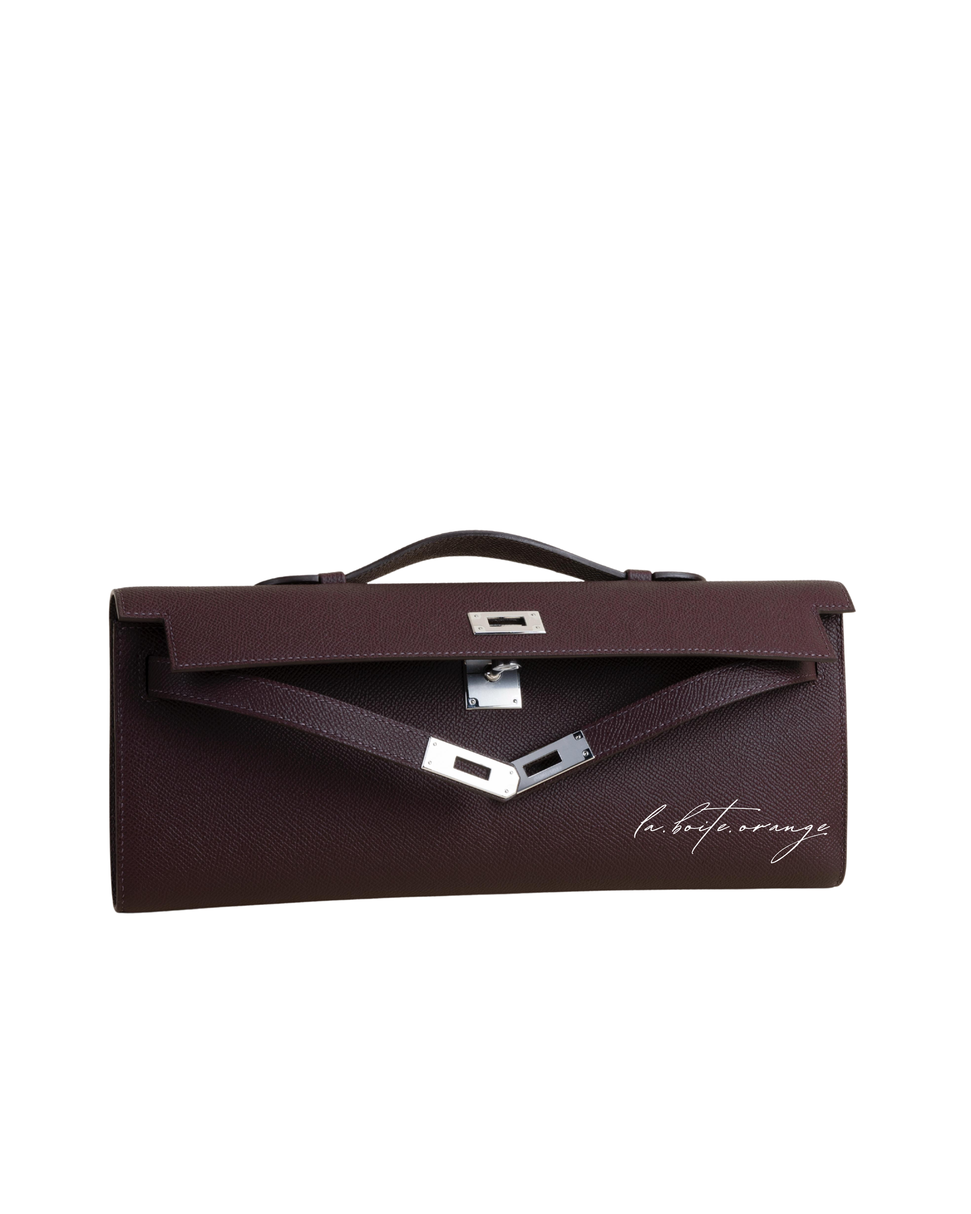 Kelly cut Epsom 0G Rouge sellier