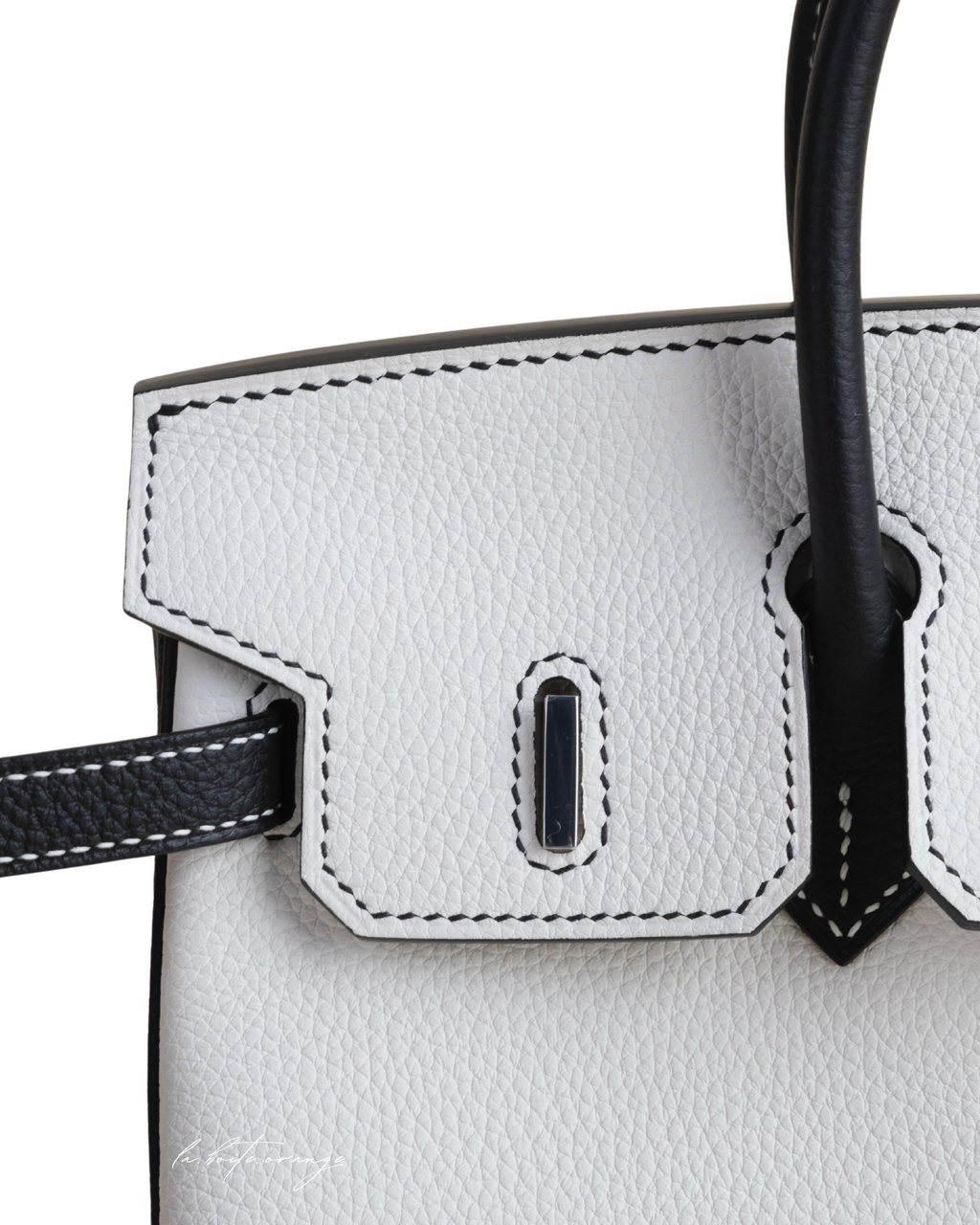 Birkin 25 Togo 01 Blanc/ 89 Noir