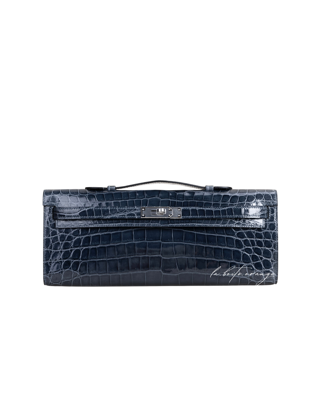 Kelly cut Shiny Niloticus Crocodile N7 Blue Tempete
