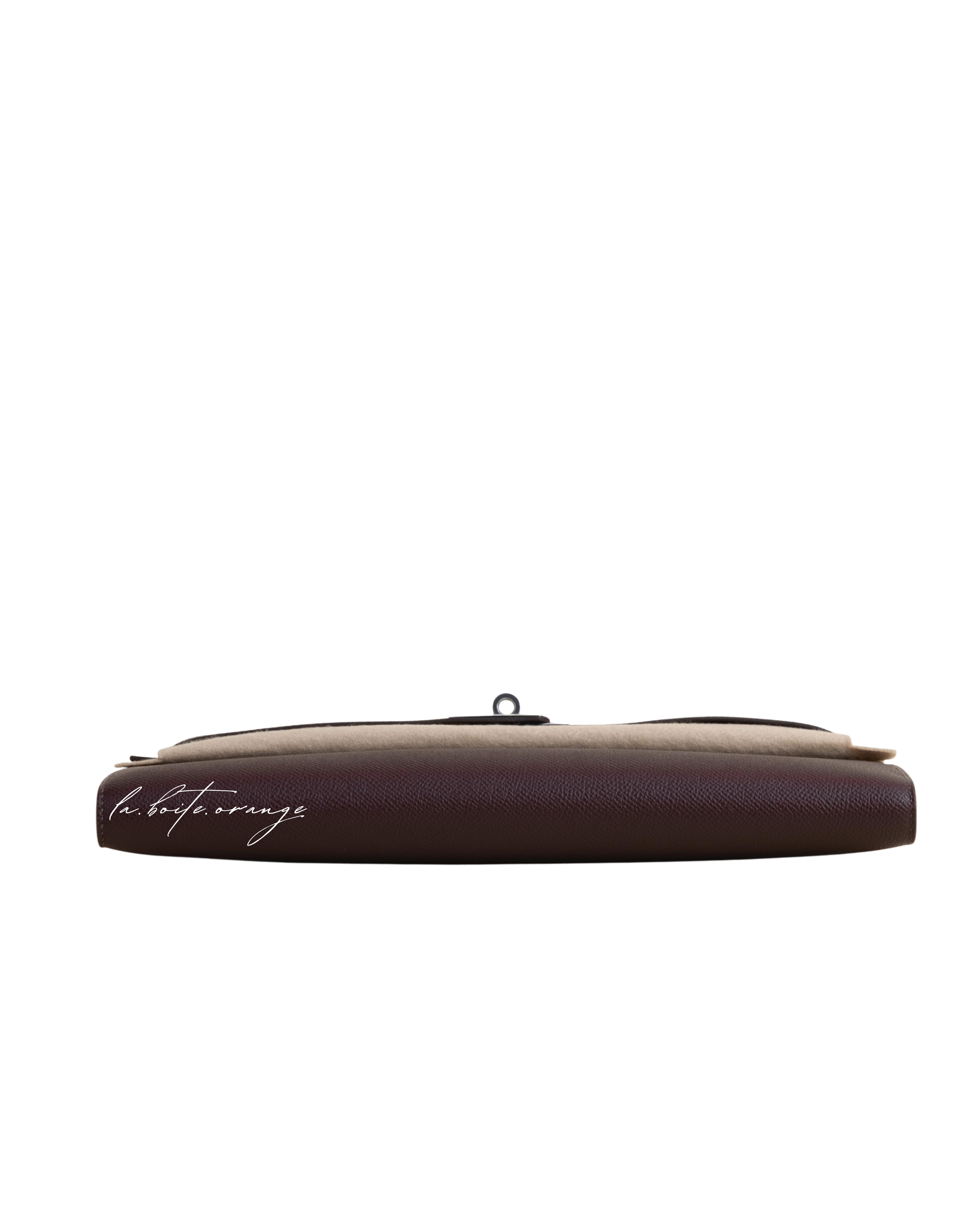 Kelly cut Epsom 0G Rouge sellier