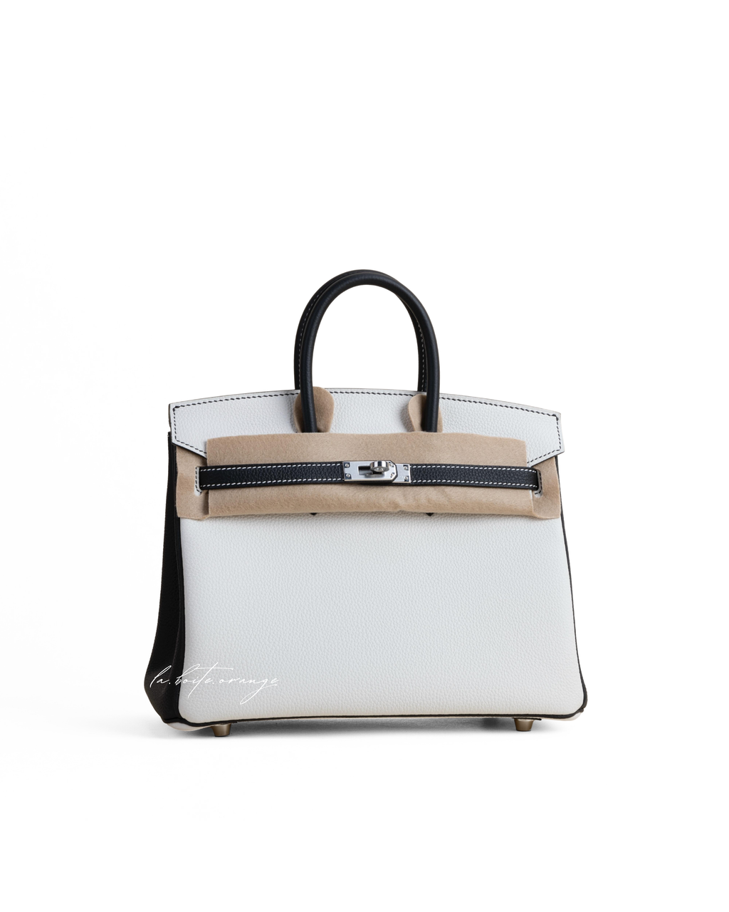 Birkin 25 Togo 01 Blanc/ 89 Noir