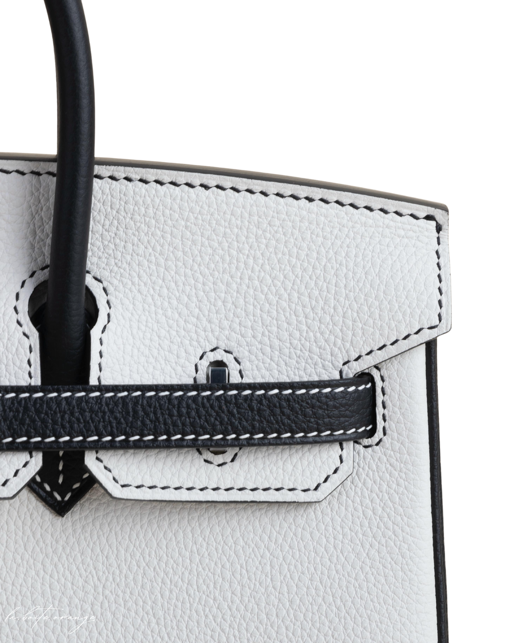 Birkin 25 Togo 01 Blanc/ 89 Noir
