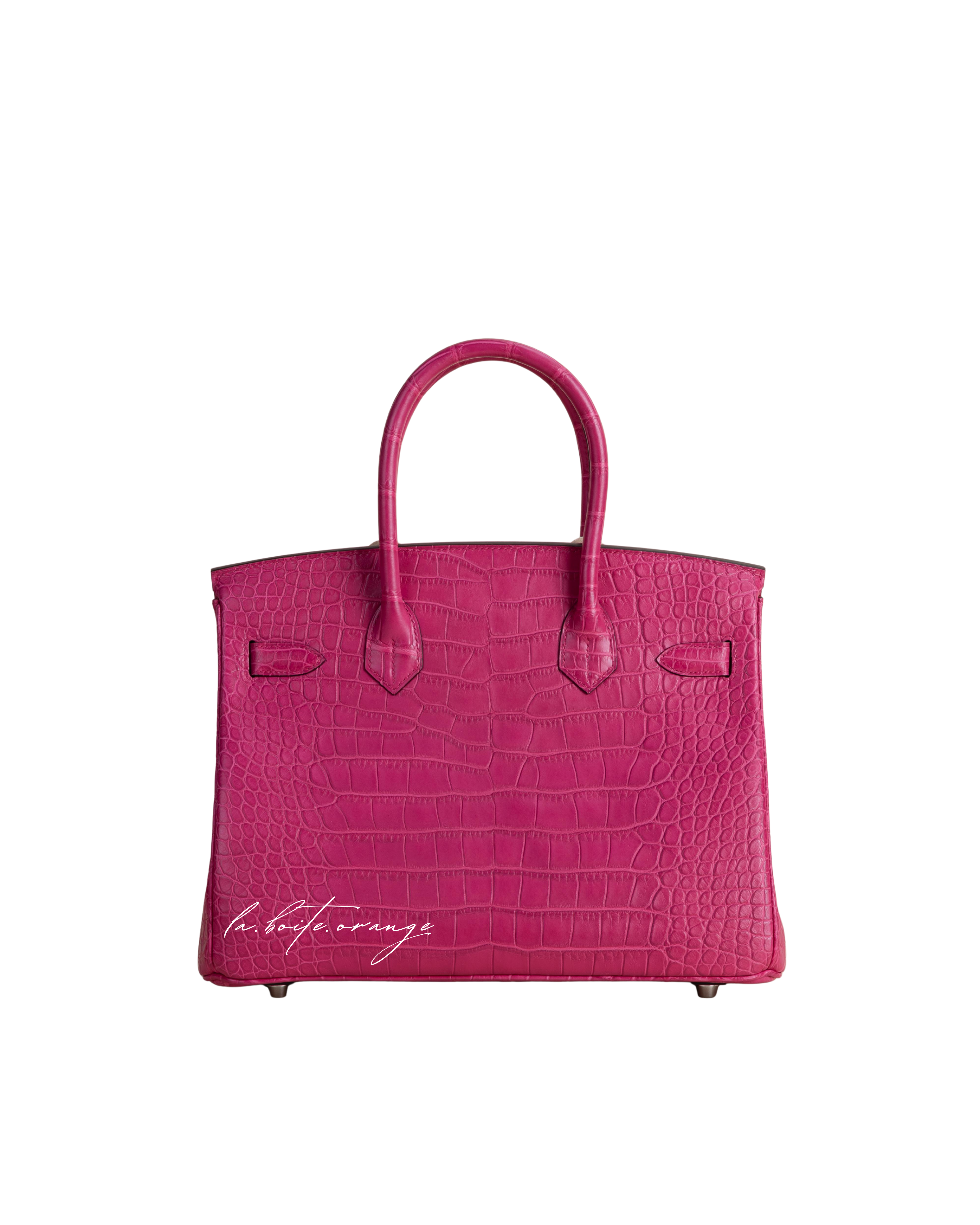 Birkin 30 Matte Alligator 5R Rose Shocking