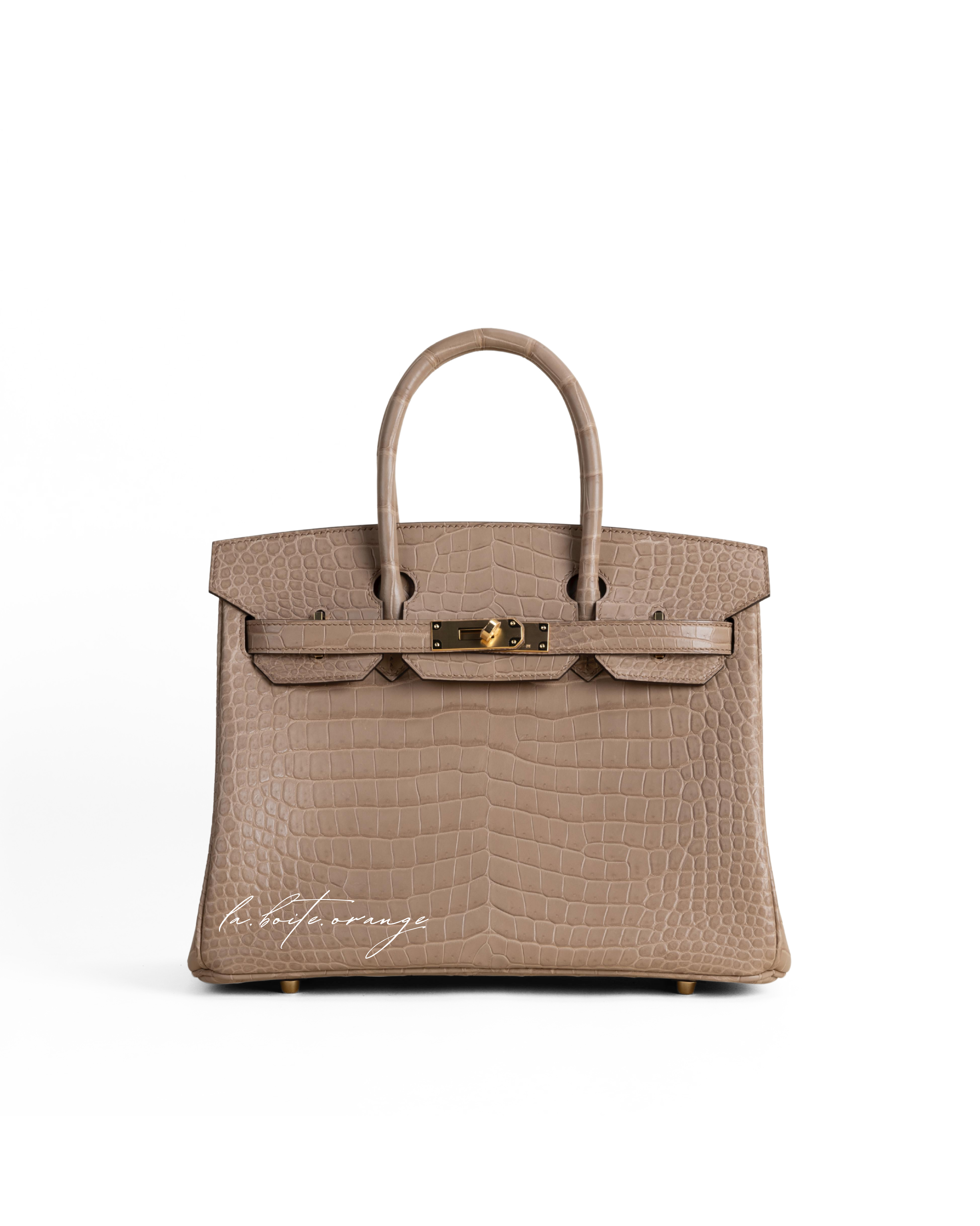 Birkin 30c Matte Porosus Crocodile 0M Chai