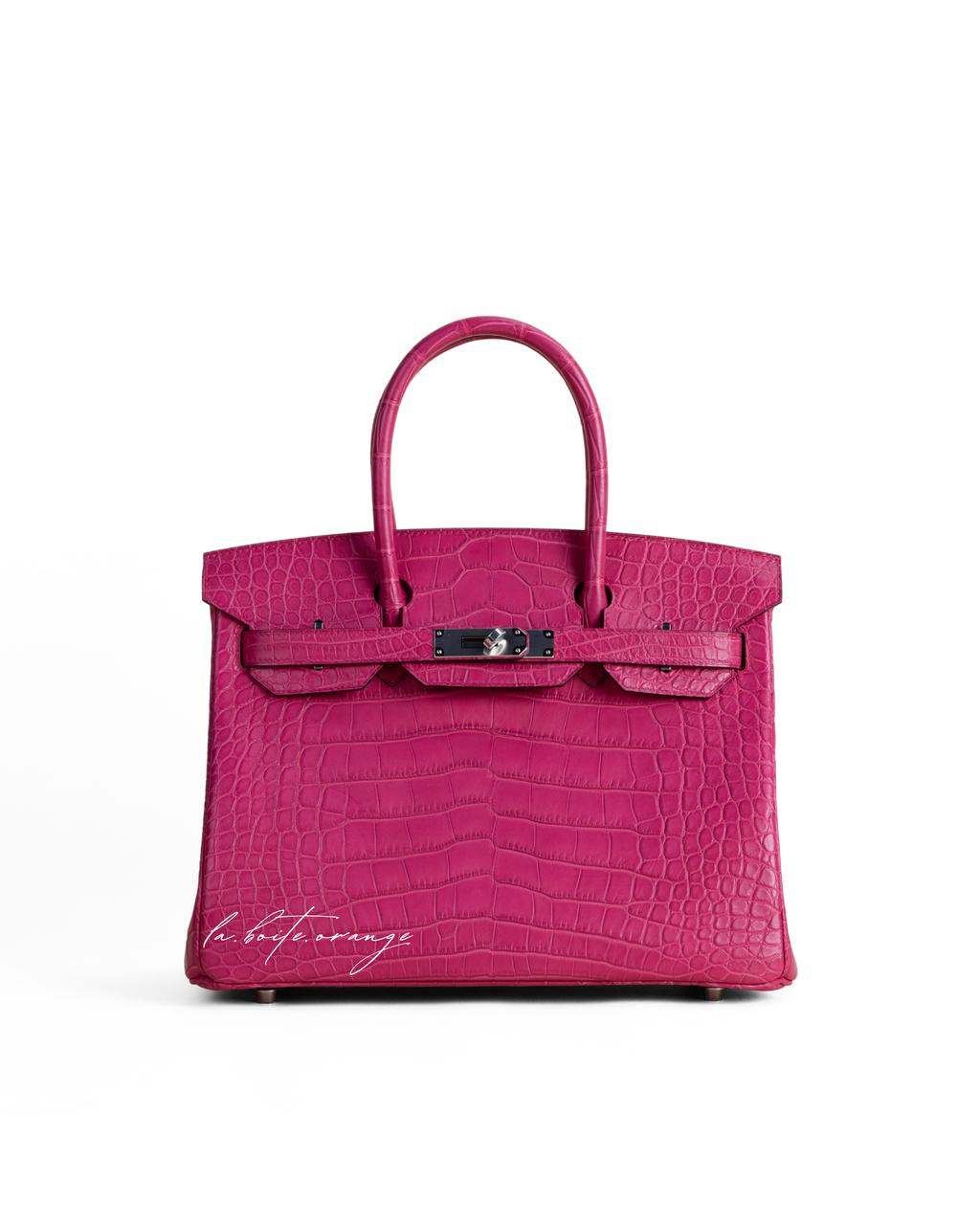 Birkin 30 Matte Alligator 5R Rose Shocking