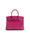 Birkin 30 Matte Alligator 5R Rose Shocking